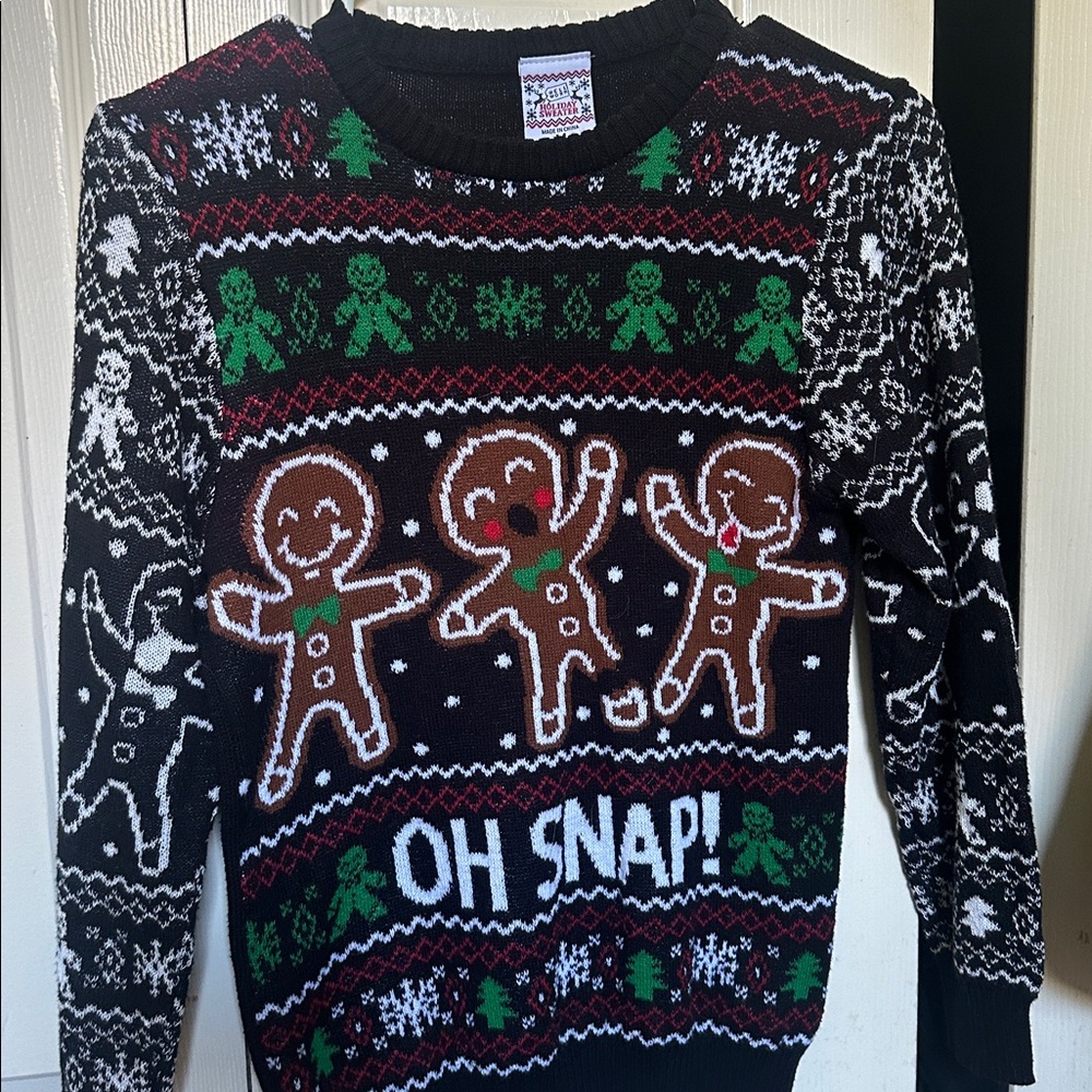 Festive Gingerbread Christmas Sweater
